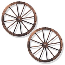 Set of 2 Decorative Wooden