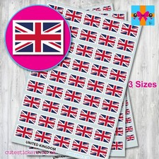 Union Jack Flag Stickers United Kingdom UK Great Britain 3 Sizes Small Sticker