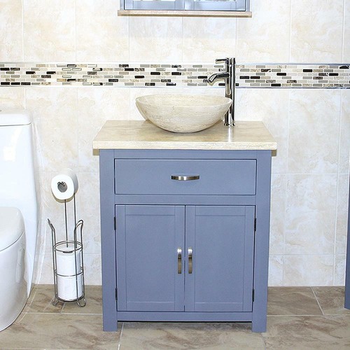 Bathroom vanity grey painted - grey,