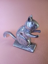 VINTAGE CHROME METAL SQUIRREL