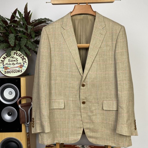 Crombie 44r wool linen - &, silk