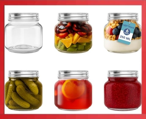 12x glass mason jars - glass,