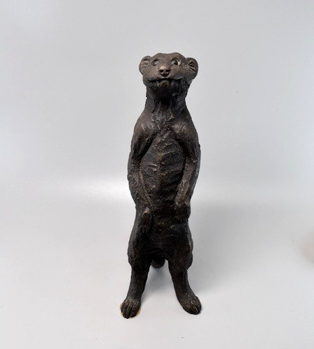 Genuine bronze resin meerkat - genuine,