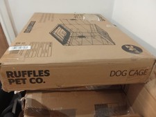 Foldable Black Dog Cage Pet