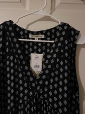 Rewind Black White Ruffle
