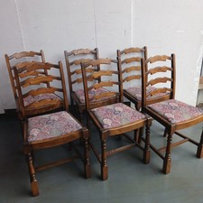 Set of 6 1950's beech dining