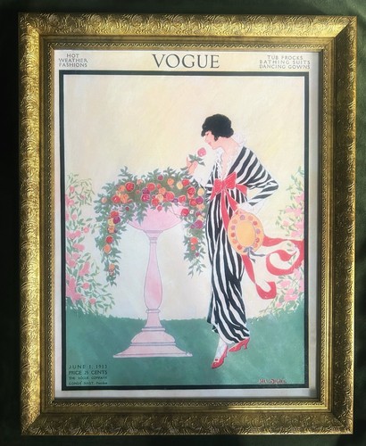 Vogue vintage cover - vintage, wall