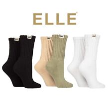 Slouch Sports Socks Womens Breathable Bamboo in a 2 Pair Multipack Size 4-8-Elle