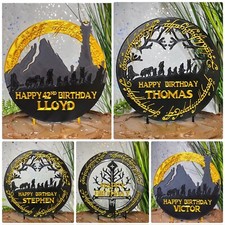 LOTR Inspired Acrylic Cake