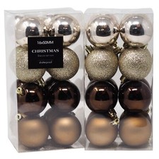 Earth Tones Christmas Baubles