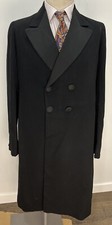Men’s Vintage Bespoke Victorian Frock Coat 1890s Wool European 38 Medium