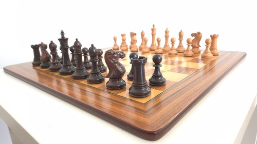 Staunton maple rosewood chess - staunton,
