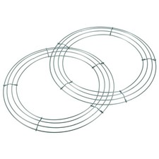 2pcs 12" Metal Wire Wreath