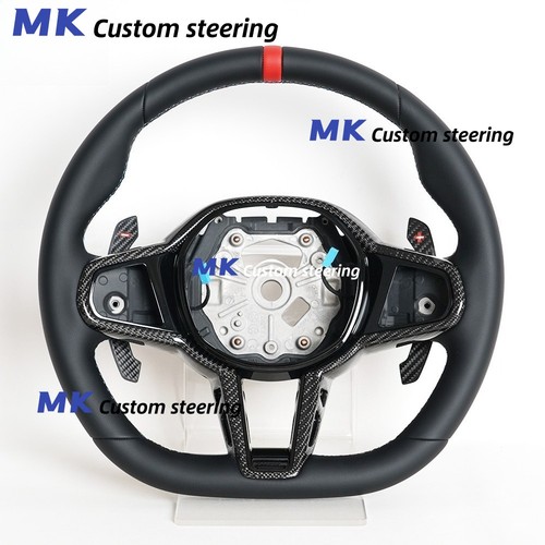 Leather sport steering - , wheel