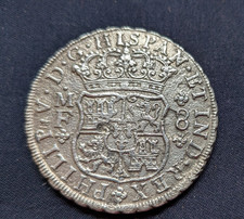 1742 8 Royale/8 Reales Pillar Dollar Silver Coin Hollandia Shipwreck Treasure