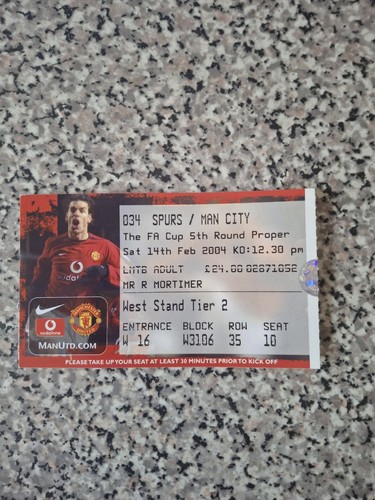 Match ticket cup - rd, man