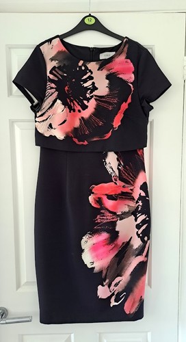 Beautiful black floral - black/floral, fitted