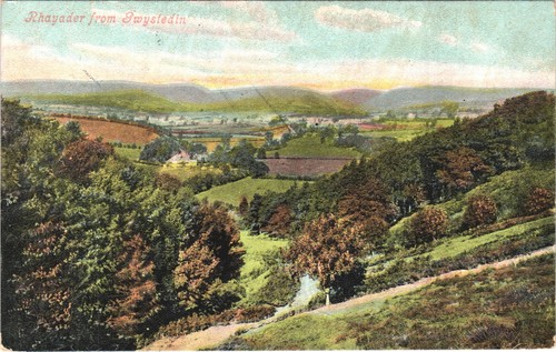 Rhayader from gwystedin - from, wales