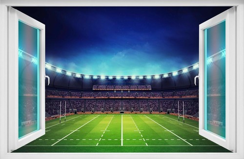Rugby stadium wall - rugby,