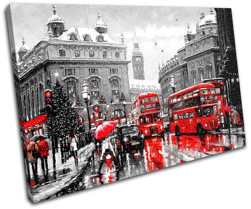 London scene winter red - scene,