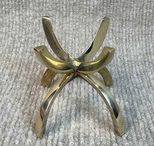 Brass gold leg display - 60, 4-leg