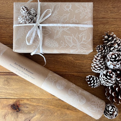 Christmas wrapping paper - wrapping, white