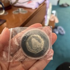 2016 Gibraltar Christmas 50p coin Christmas Tree