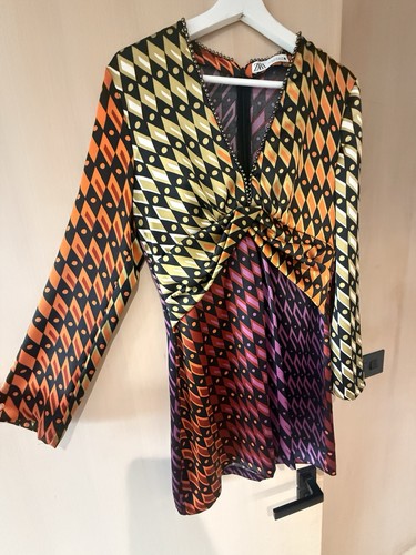 Zara geometric print - geometric, beaded