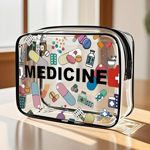 Medicine pill organiser bag - medicine,