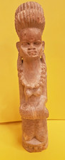 Lovely Vintage Hand Carved Soapstone Sculpture of an African Woman