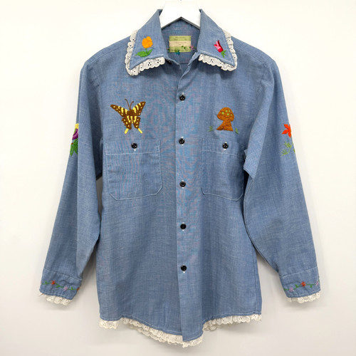 Vintage 70s hand - hand, embroidered
