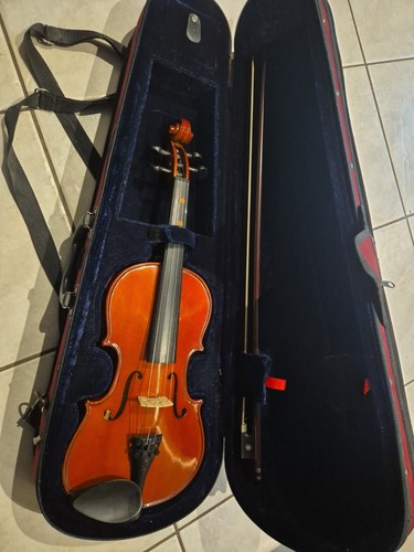 Student violin with - hard, case
