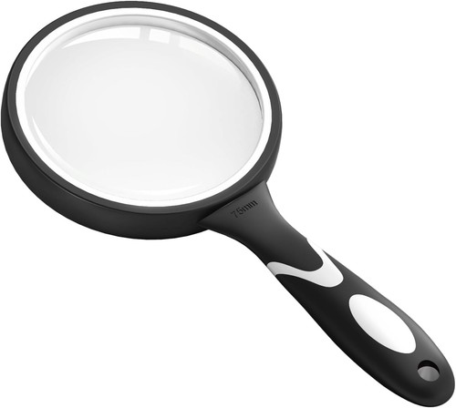Large magnifying glass 10x - large, glass,