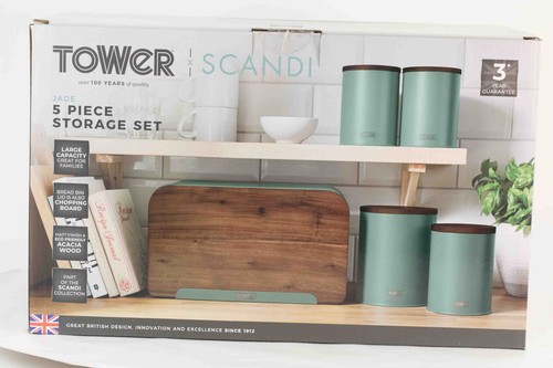 Tower 5pc acacia wood - 5pc, storage