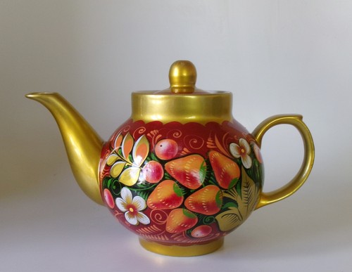 Khokhloma russian porcelain - russian,