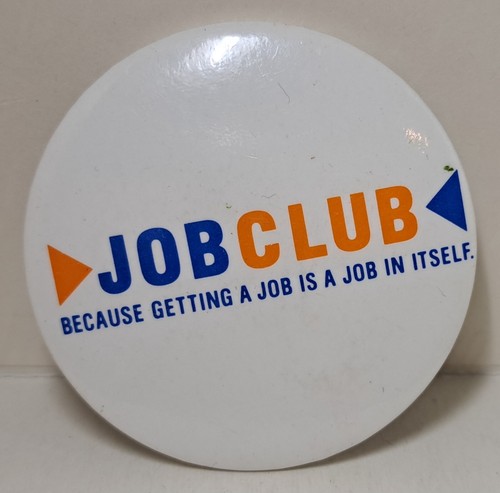 Job club pin badge - job, button