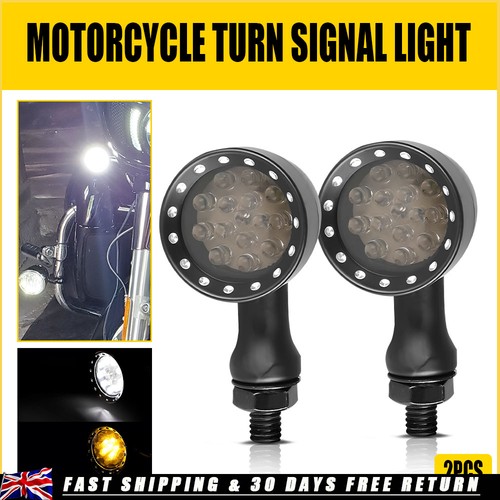 Black motorcycle led blinker - led,