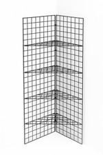 Black Corner Gridwall Mesh