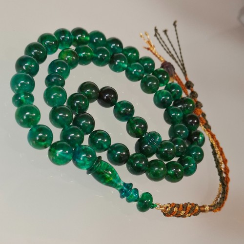 Amber rosary 45 sphere - amber,