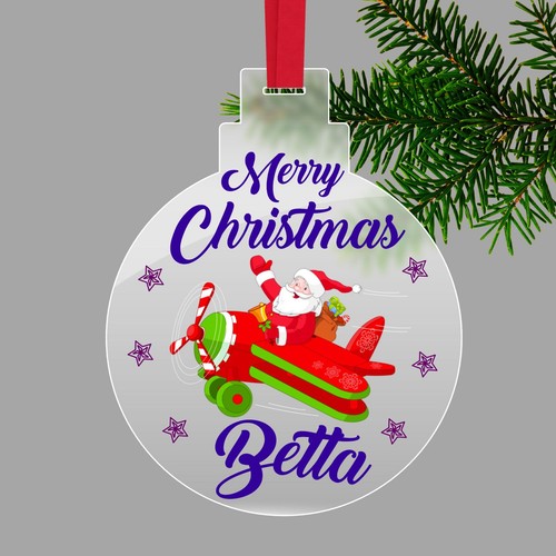 Personalised acrylic christmas - personalised,