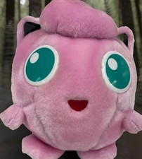Vintage 1999 Nintendo Hasbro Pokemon Jigglypuff Plush Toy hard eyes 6”