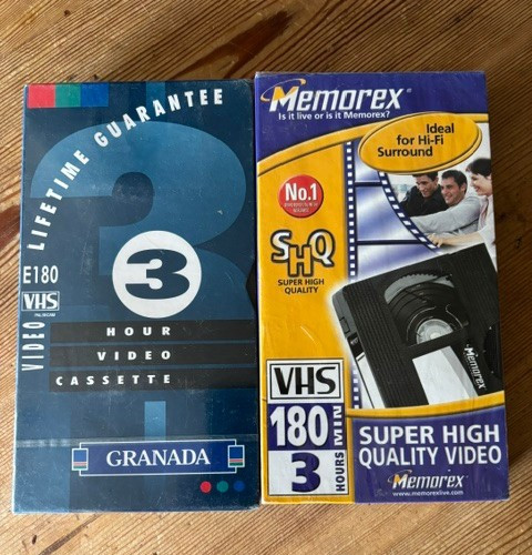 Vhs blank tapes sealed - tapes,