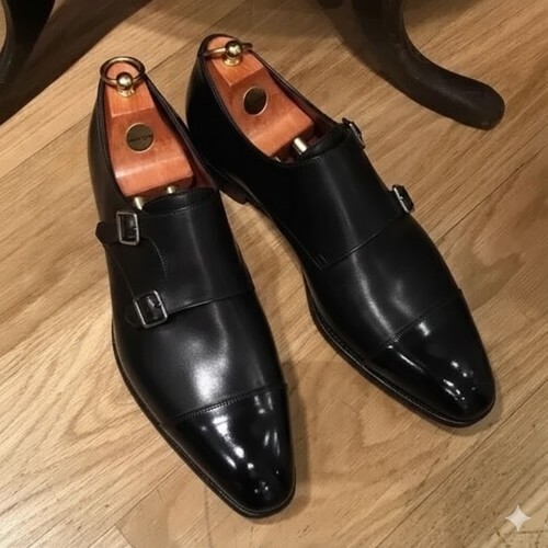 Handmade men genuine black - genuine,