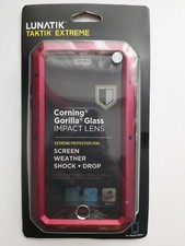 Lunatik Taktik Extreme iPhone 8+ Case Heavy Duty Metal Gorilla Glass Satin Red