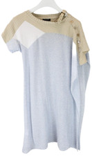 TRICOT CHIC Dress Women's US 10 Short Sleeve Crew Neck Knitted Knee Length