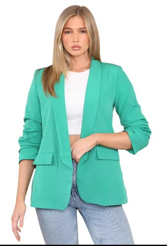 Women ruched sleeve fully - ruched,