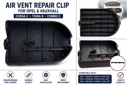 Air vent repair clip - repair, for