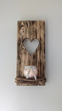 Rustic Heart Shelf Made From