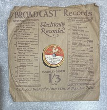 Record 78 RPM My Heart Stood Still With Broadcast Dance Band By Bobby Saunders