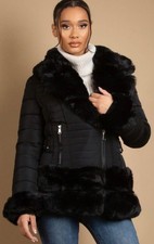 New Women Black Fitted Quilted